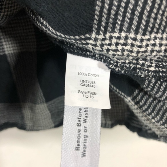 Madewell Black Window Pane Off The Shoulder Top M - Picture 6 of 6